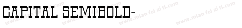Capital Semibold字体转换